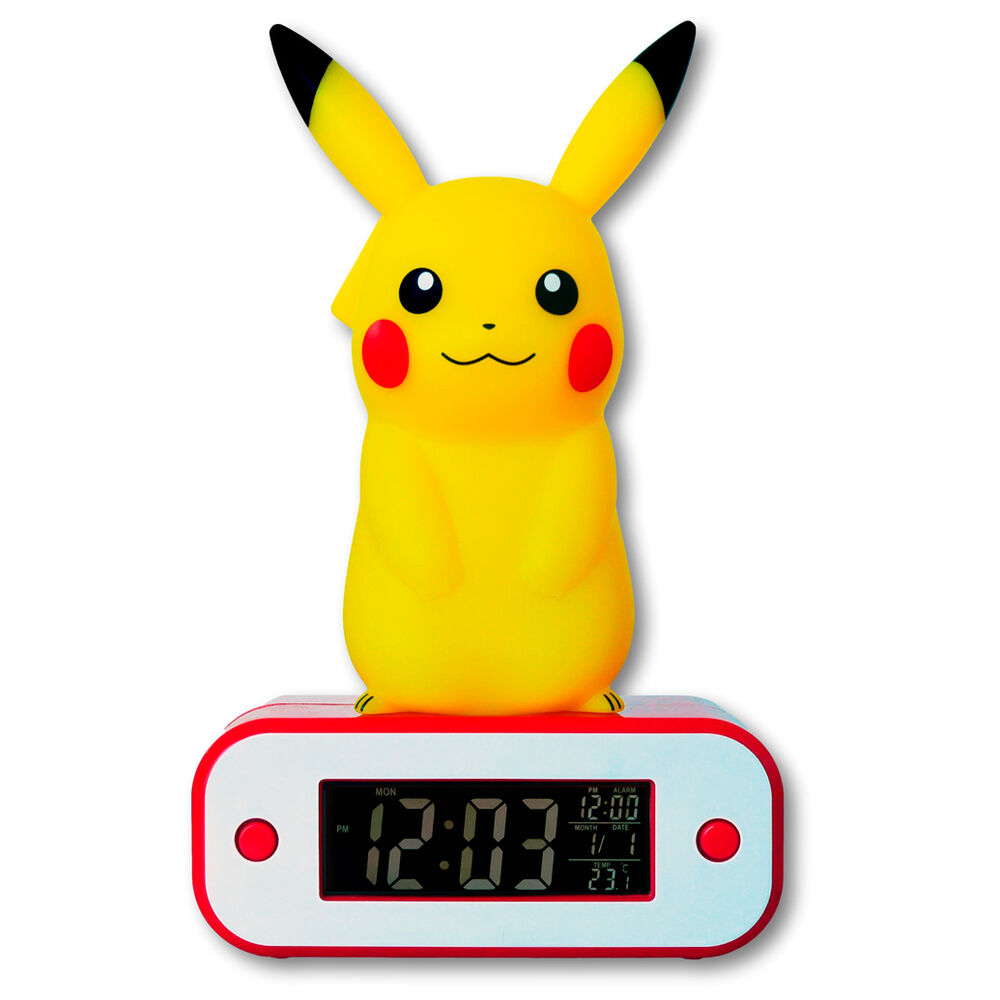 Pikachu Pokémon Light-Up Alarm Clock