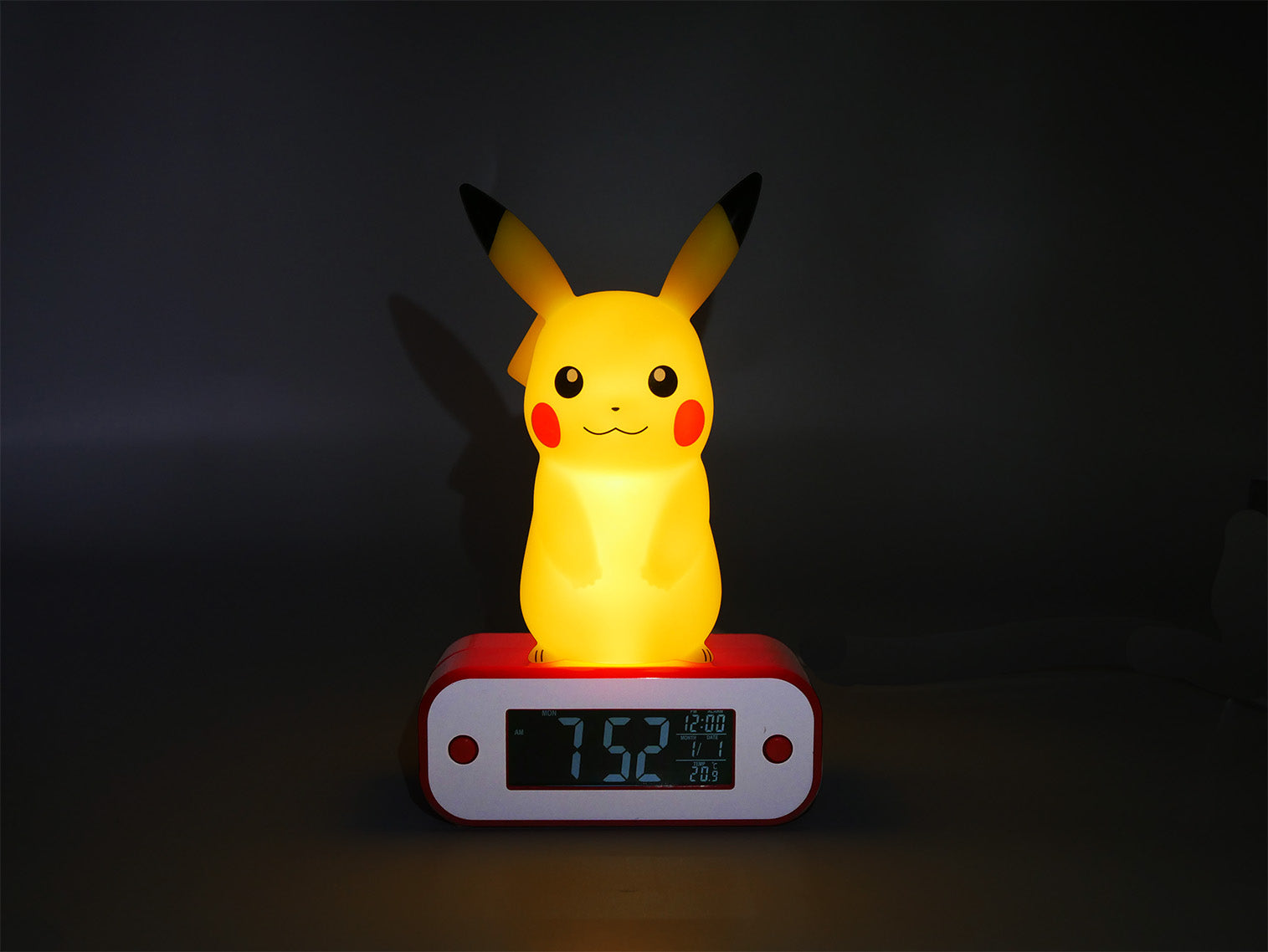 Pikachu Pokémon Light-Up Alarm Clock