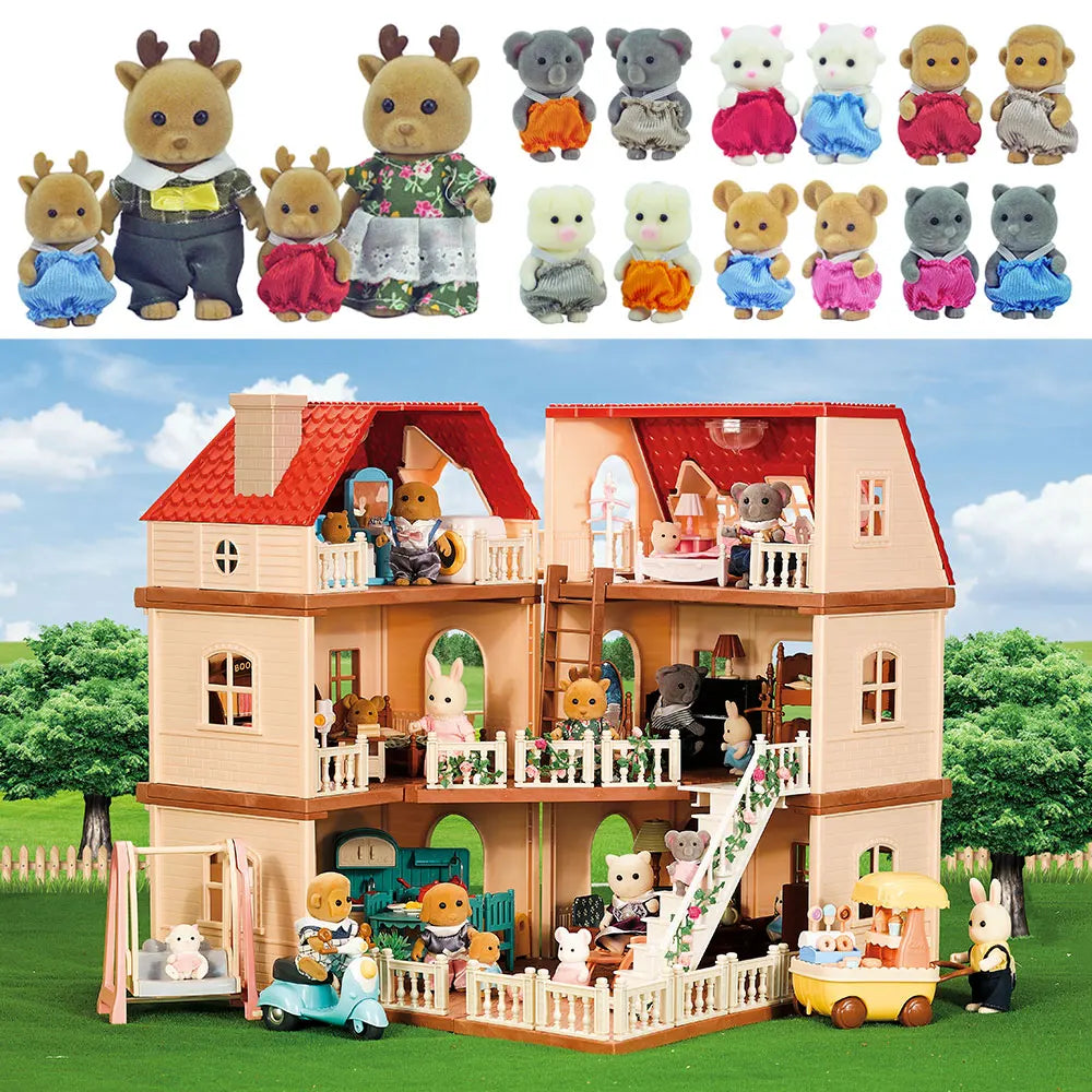 Forest Family Villa Dollhouse Playset