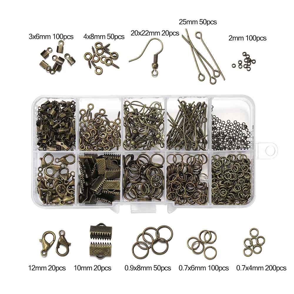 Alloy Jewelry Findings Kit – DIY Repair & Making Set