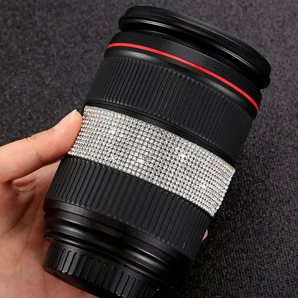 Crystal Rhinestone Sticker Strips – Self-Adhesive DIY Decor
