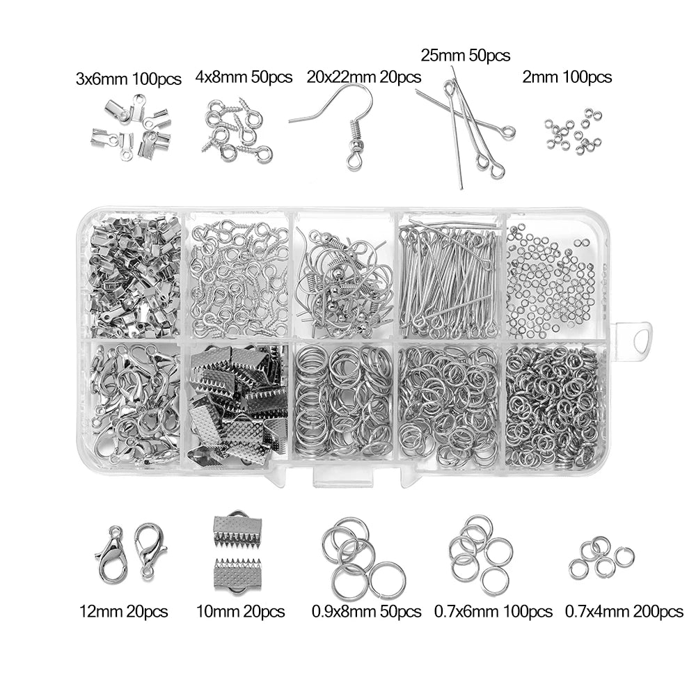 Alloy Jewelry Findings Kit – DIY Repair & Making Set