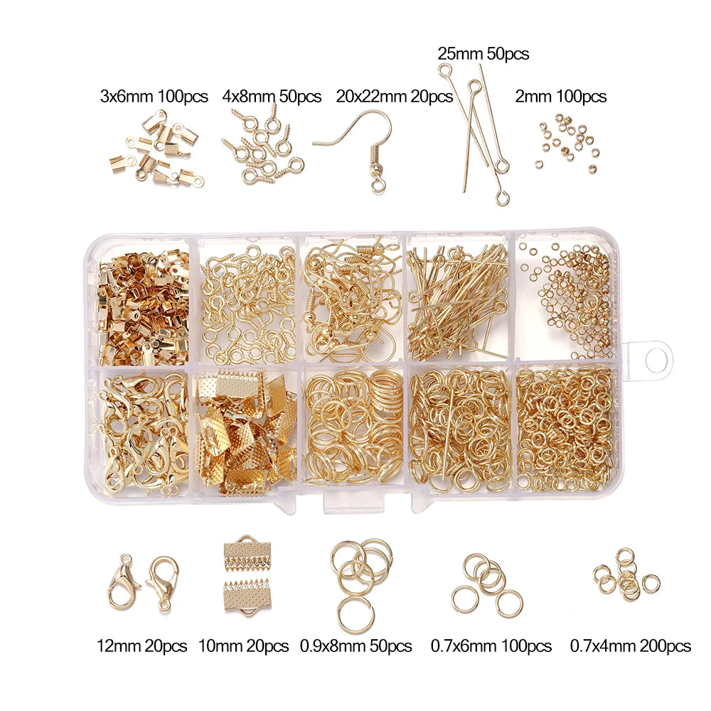 Alloy Jewelry Findings Kit – DIY Repair & Making Set