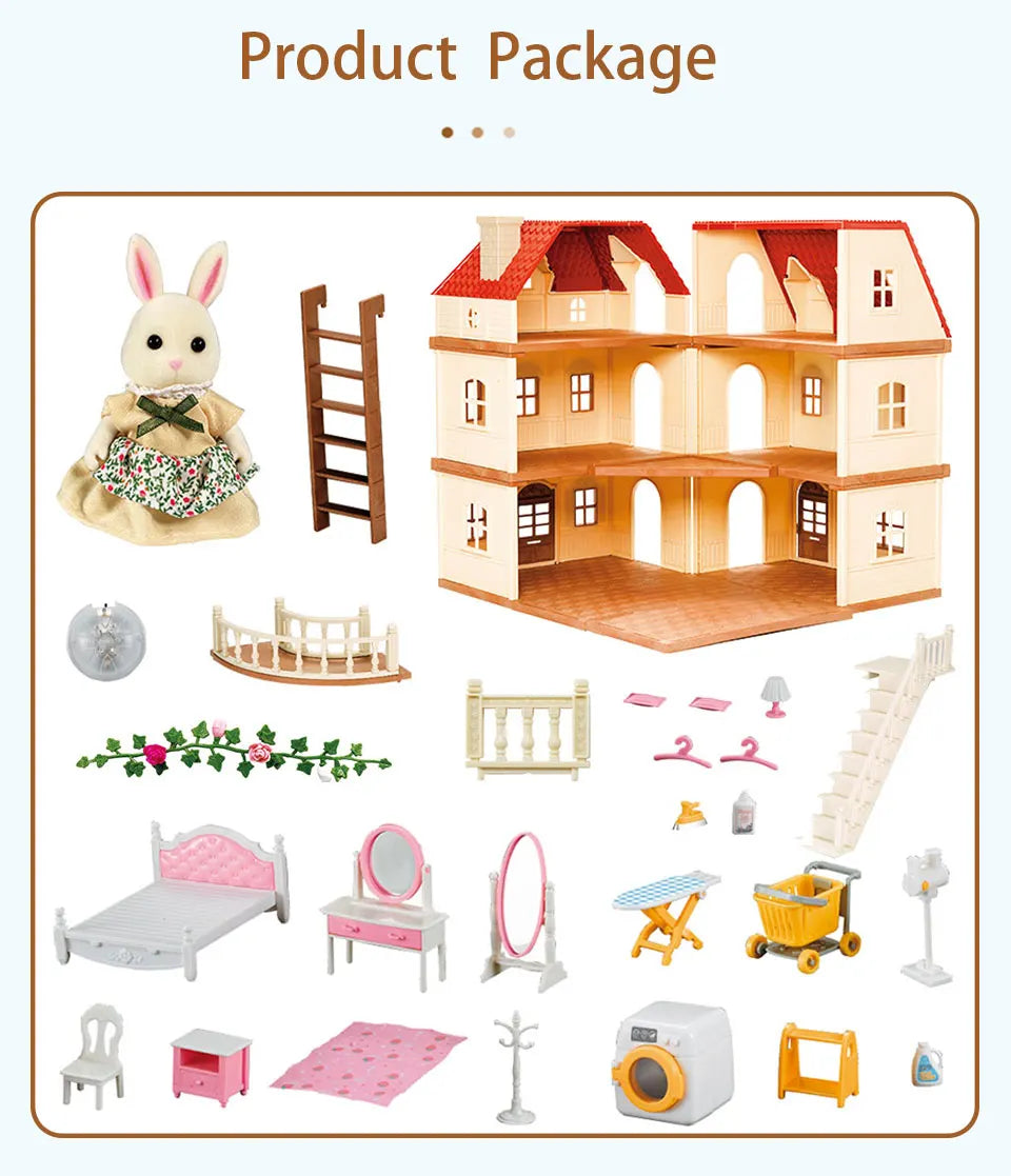 Forest Family Villa Dollhouse Playset