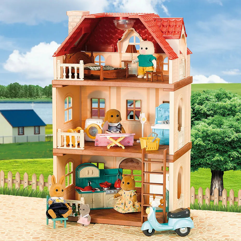 Forest Family Villa Dollhouse Playset