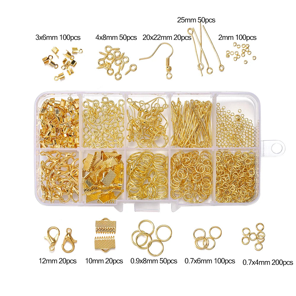 Alloy Jewelry Findings Kit – DIY Repair & Making Set