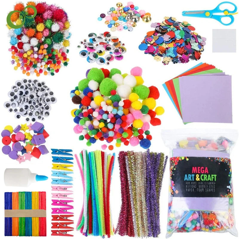 Kids' DIY Craft Kit – Foam, Sequins, Diamond Stickers & More