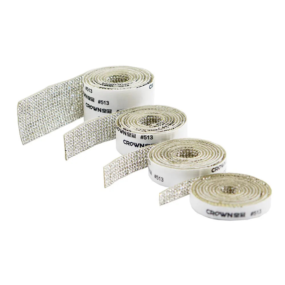 Crystal Rhinestone Sticker Strips – Self-Adhesive DIY Decor