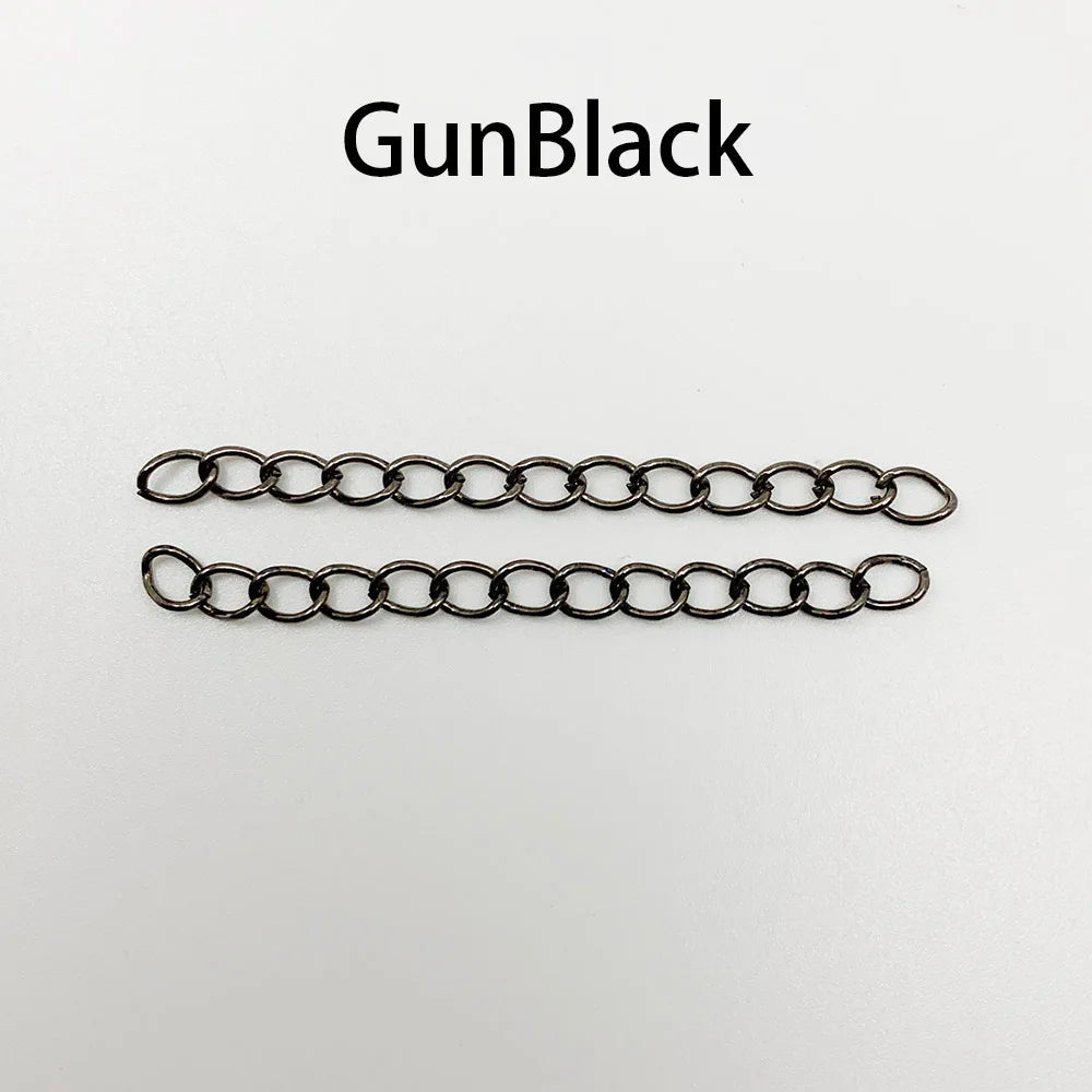 50–100pcs Necklace Extension Chains for DIY Jewelry