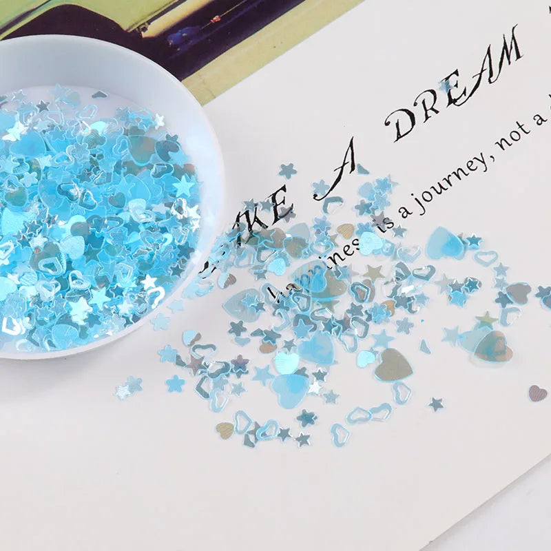 10g Mixed Loose Sequins – 2000pcs for DIY Crafts & Decoration