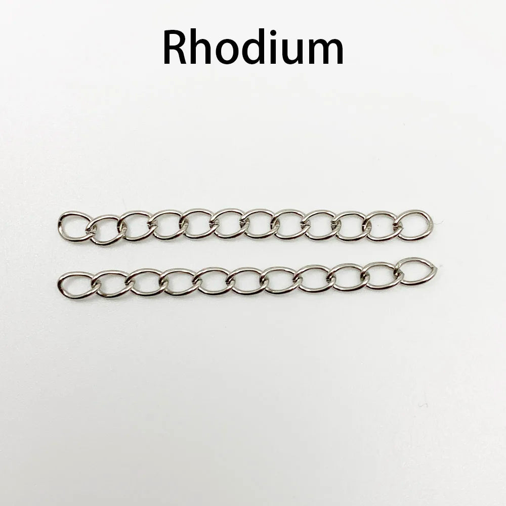 50–100pcs Necklace Extension Chains for DIY Jewelry