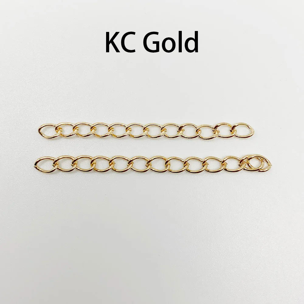 50–100pcs Necklace Extension Chains for DIY Jewelry