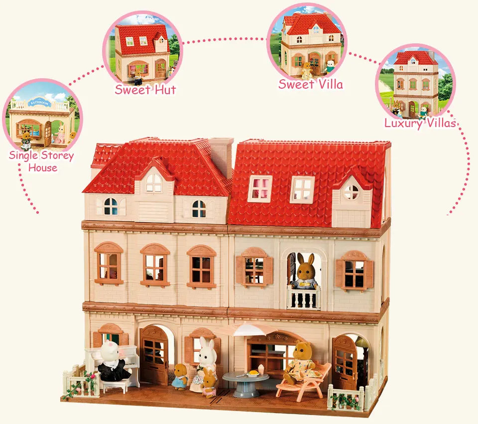 Forest Family Villa Dollhouse Playset