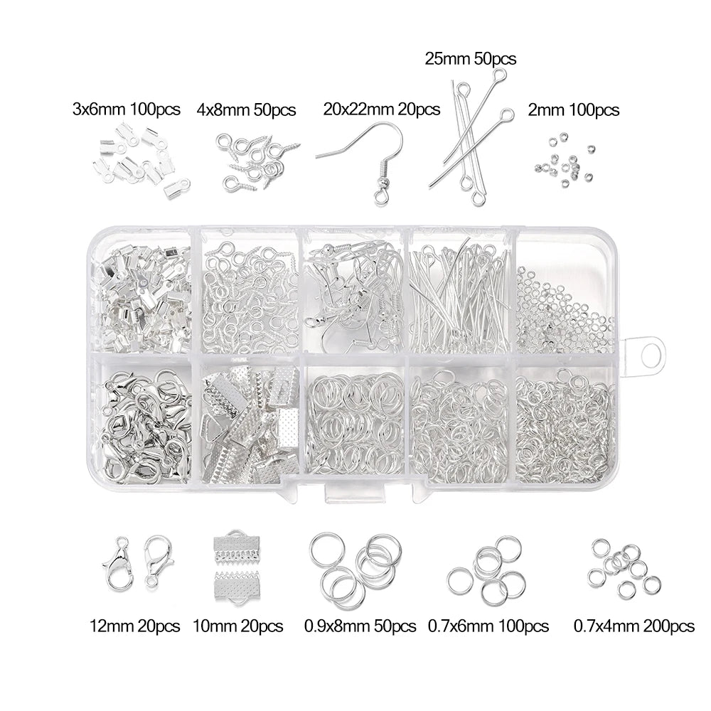 Alloy Jewelry Findings Kit – DIY Repair & Making Set