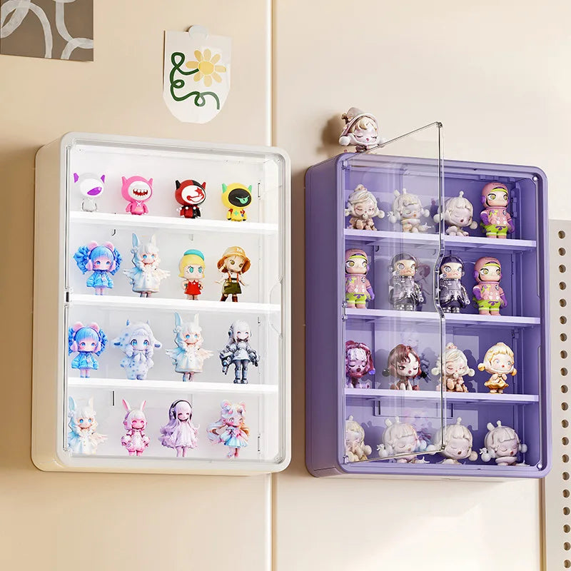 Wall-Mounted Display Box – Magnetic Toy Organizer for Action Figures