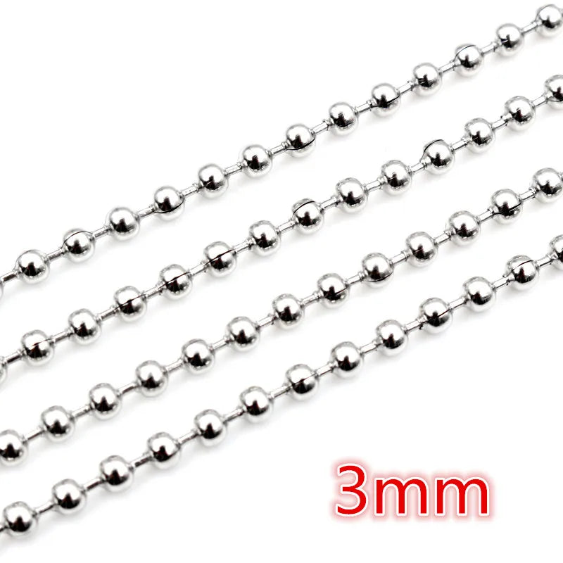 5m Stainless Steel Necklace Chains for DIY Jewelry