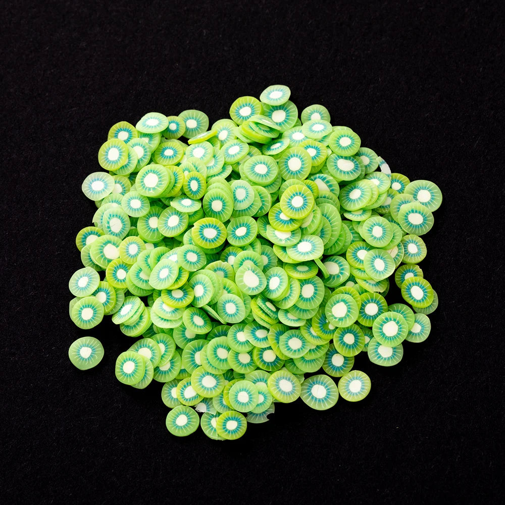 1000pcs Polymer Clay Fruit Slices for Crafts
