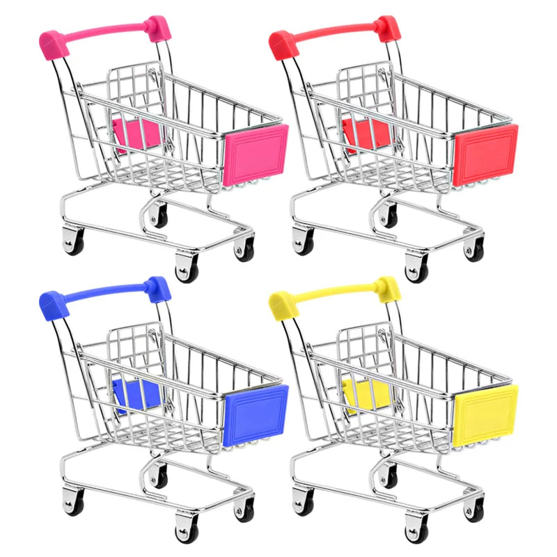 Mini Shopping Cart Desktop Model Toy