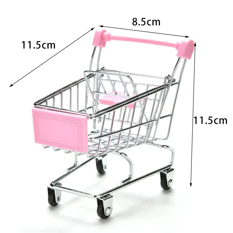 Mini Shopping Cart Desktop Model Toy