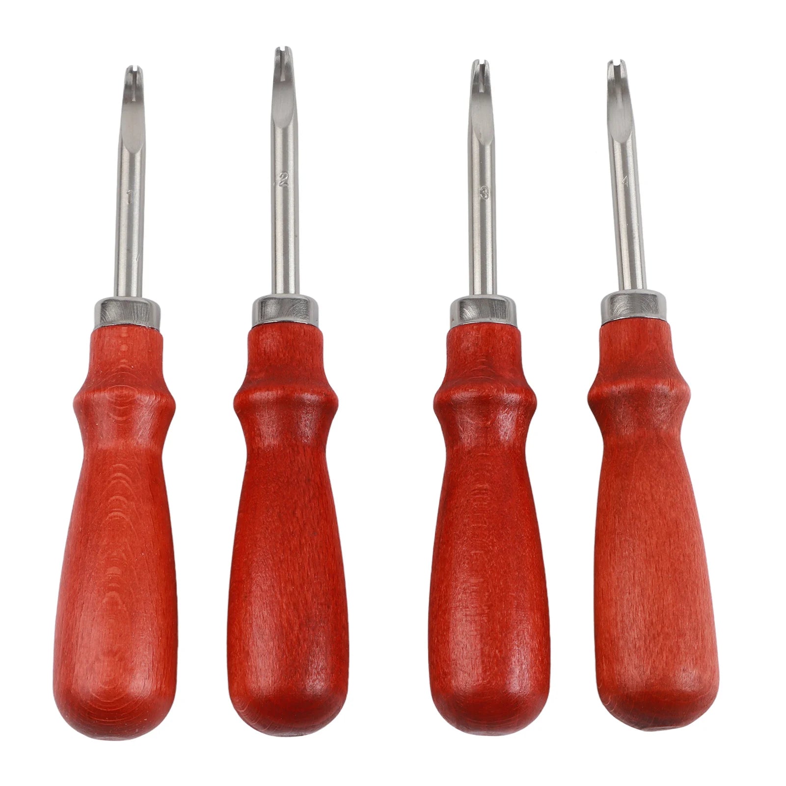 4PCS Leather Edge Beveling Tool Kit