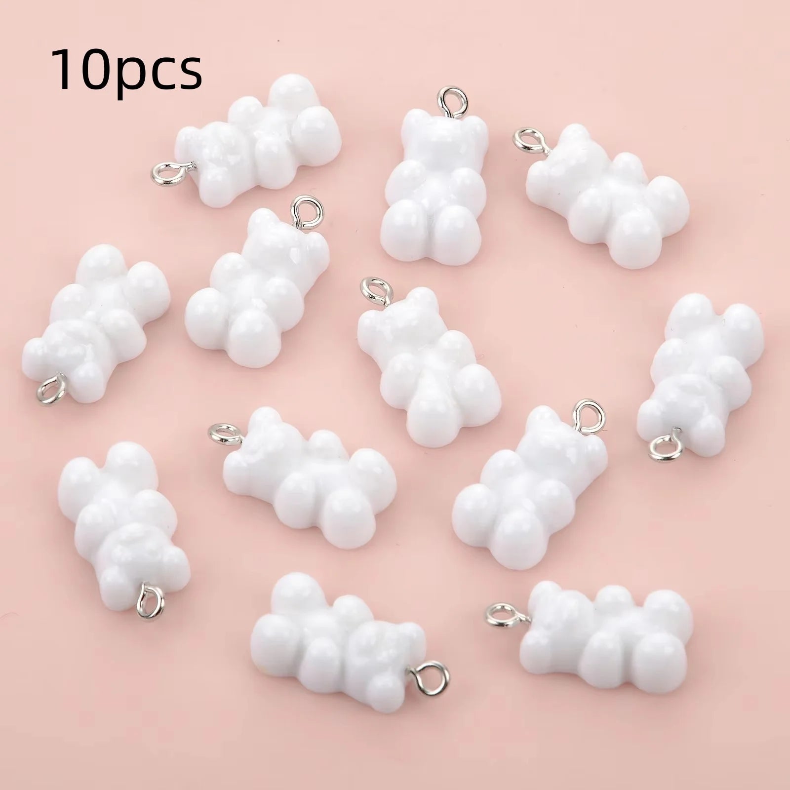 5Pcs 3D Resin Brown Bear Charms – DIY PendantJewelry Accessory Finding