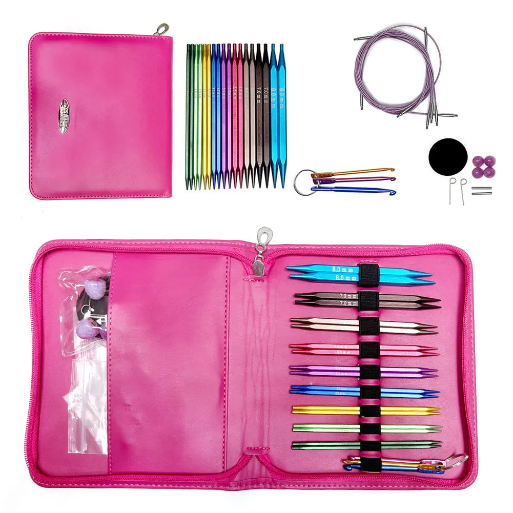 Interchangeable Crochet & Knitting Needle Set