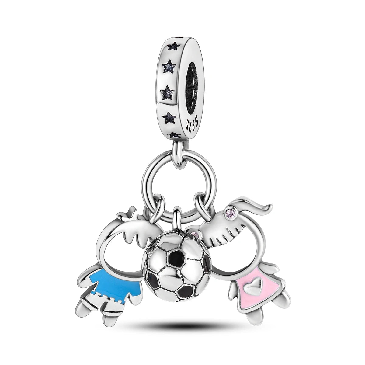 Enamel Boy & Girl Charm Beads – 925 Silver Fit Original Bracelets