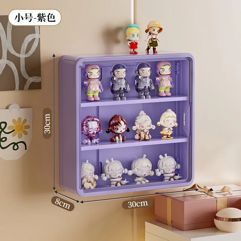Wall-Mounted Display Box – Magnetic Toy Organizer for Action Figures
