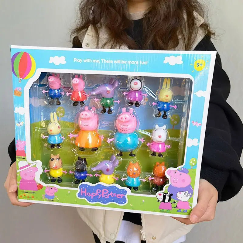 Peppa Pig Family Doll Set – 4-Piece Toy Figure Collection