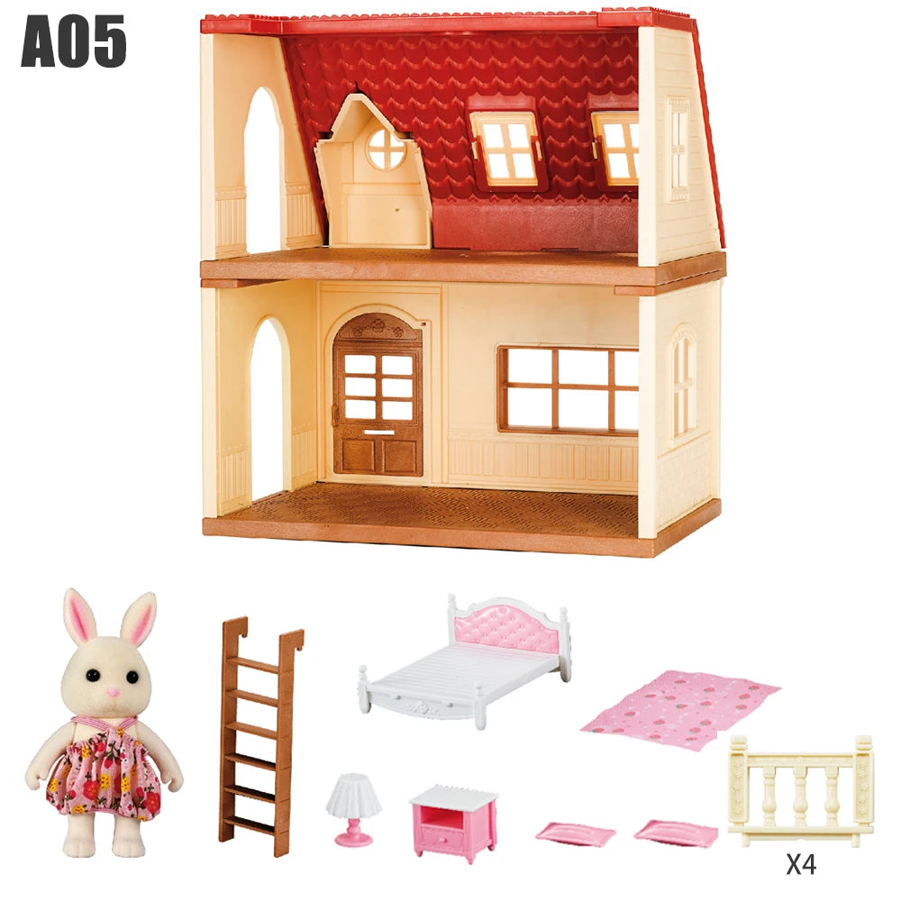 Forest Family Villa Dollhouse Playset