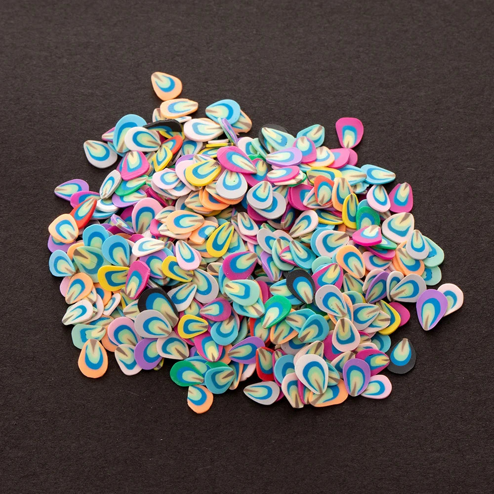 1000pcs Polymer Clay Fruit Slices for Crafts