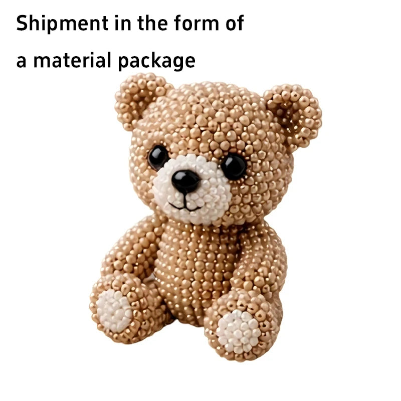 3D Beaded Bird DIY Craft Kit – Handmade Animal Beading Set