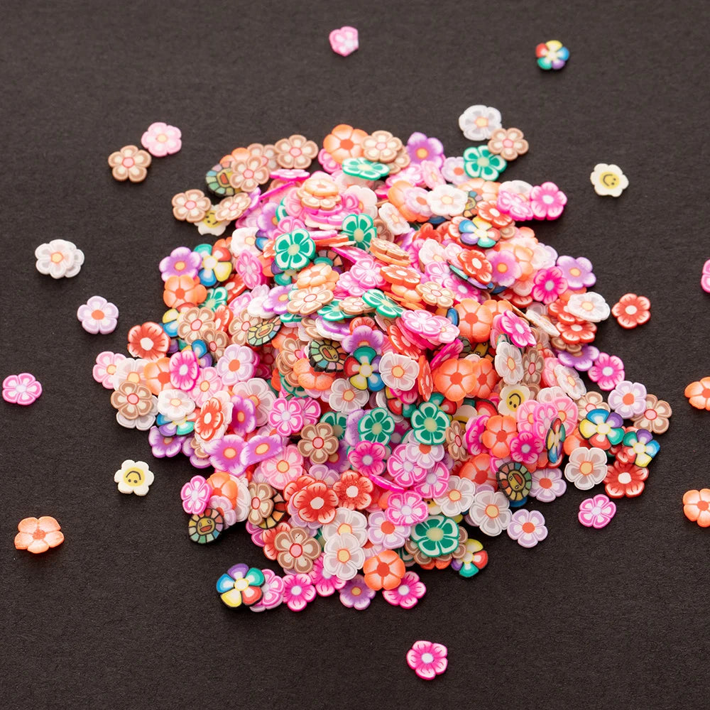 1000pcs Polymer Clay Fruit Slices for Crafts