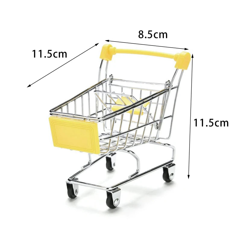 Mini Shopping Cart Desktop Model Toy