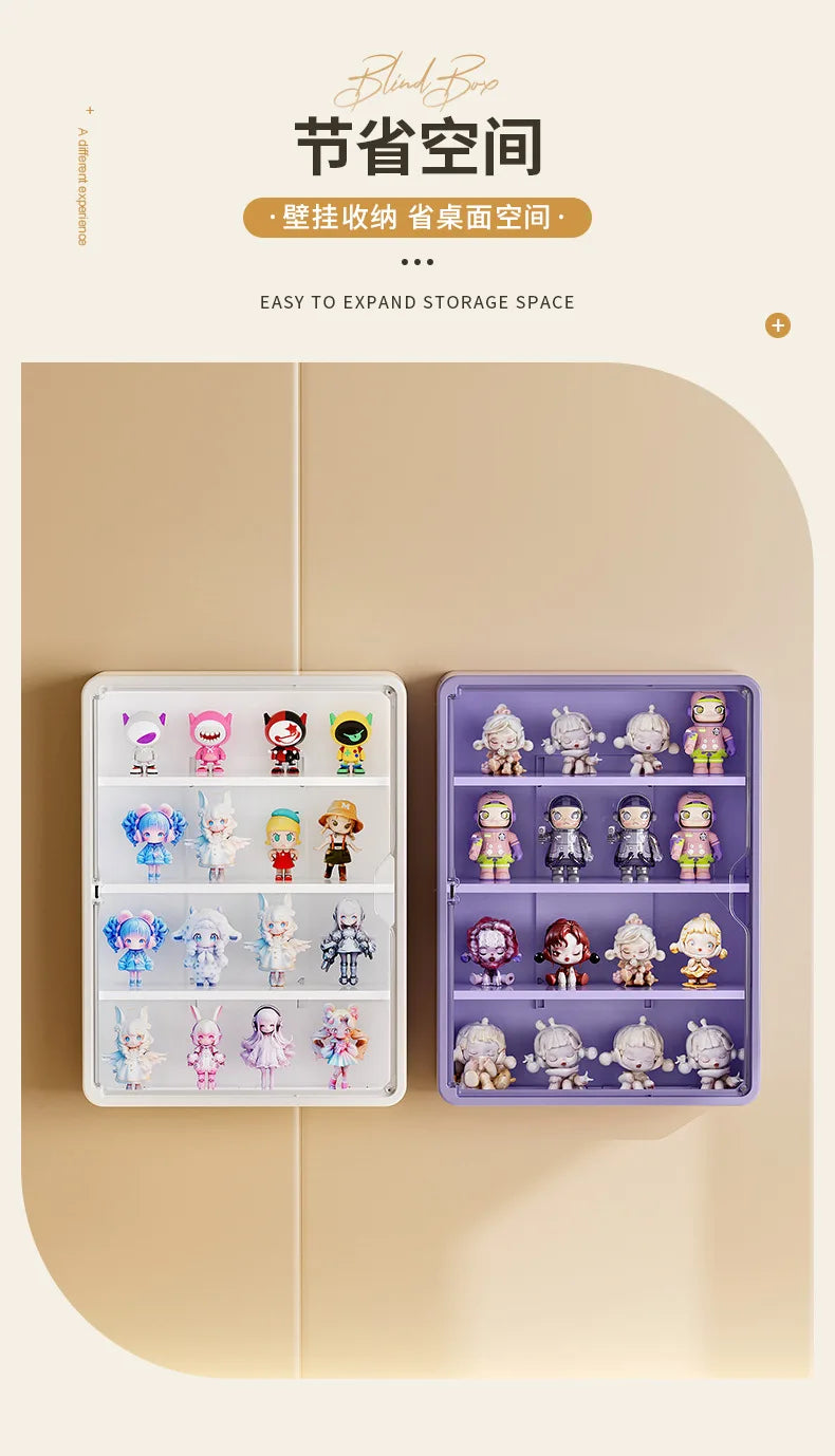 Wall-Mounted Display Box – Magnetic Toy Organizer for Action Figures