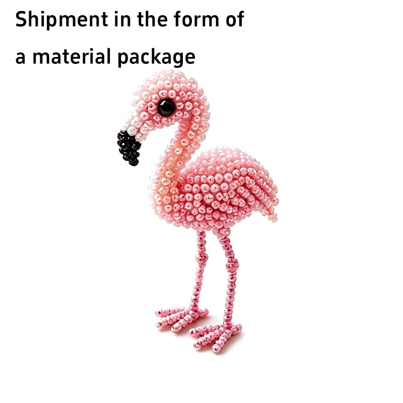 3D Beaded Bird DIY Craft Kit – Handmade Animal Beading Set