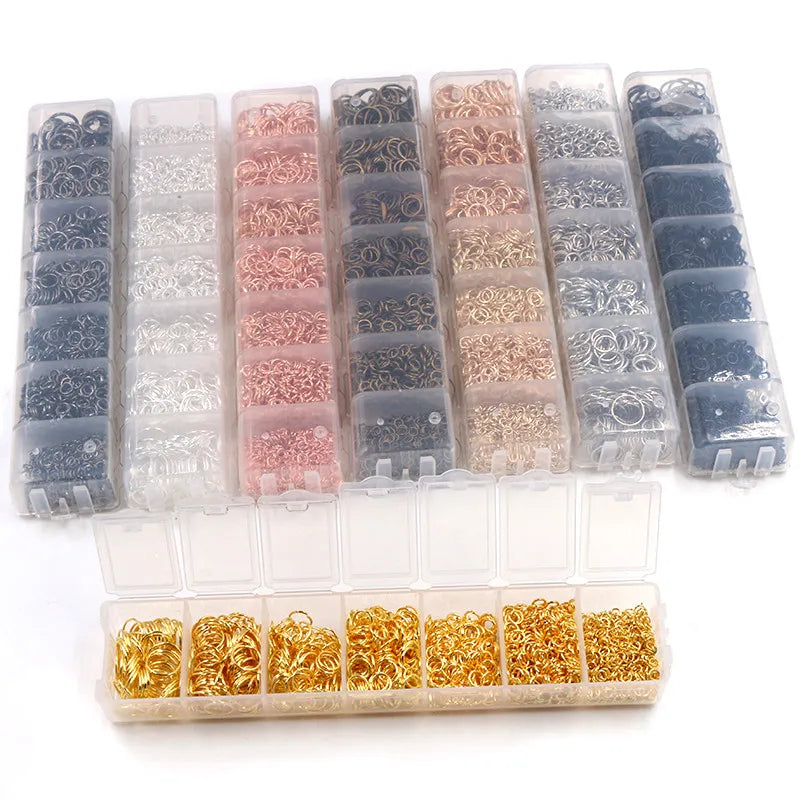 Assorted Jump Ring Set – 8 Colors, 3–10mm