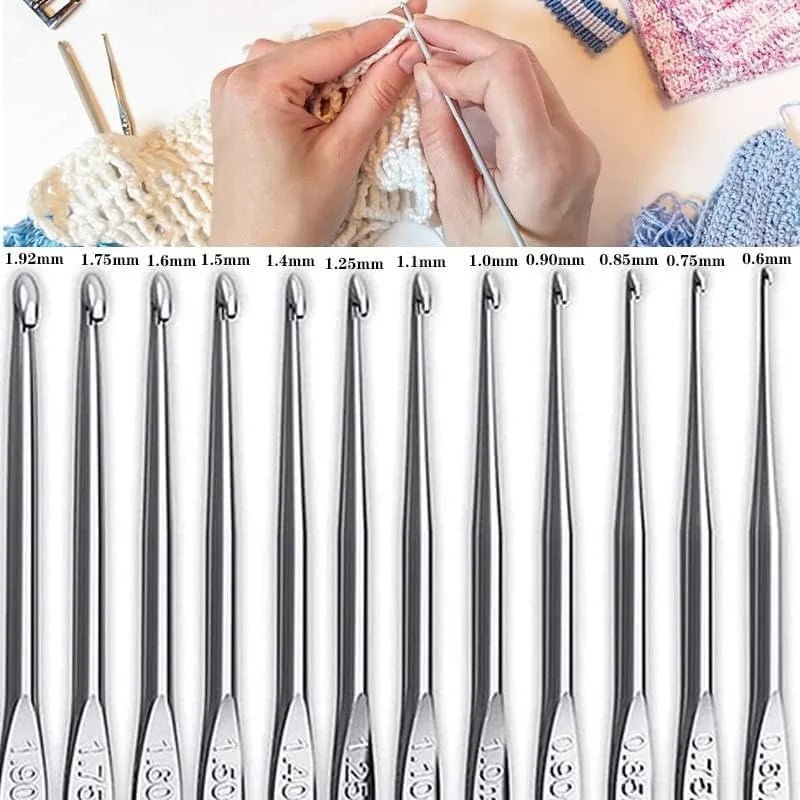 KOVEEN 59pcs Crochet Kit – Beginner Set with Hooks & Storage Bag