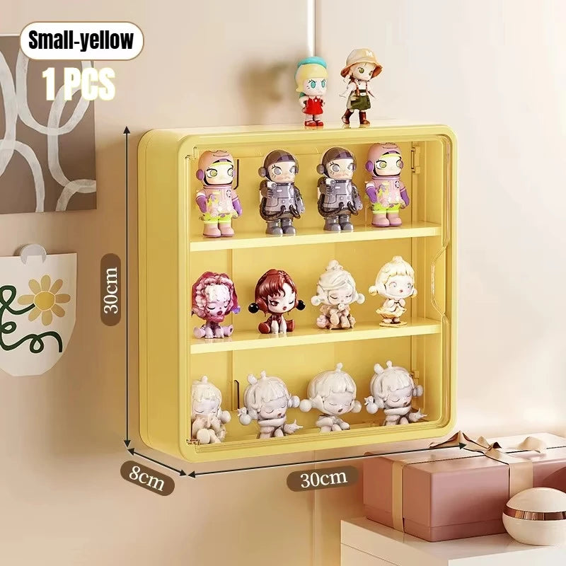 Wall-Mounted Display Box – Magnetic Toy Organizer for Action Figures