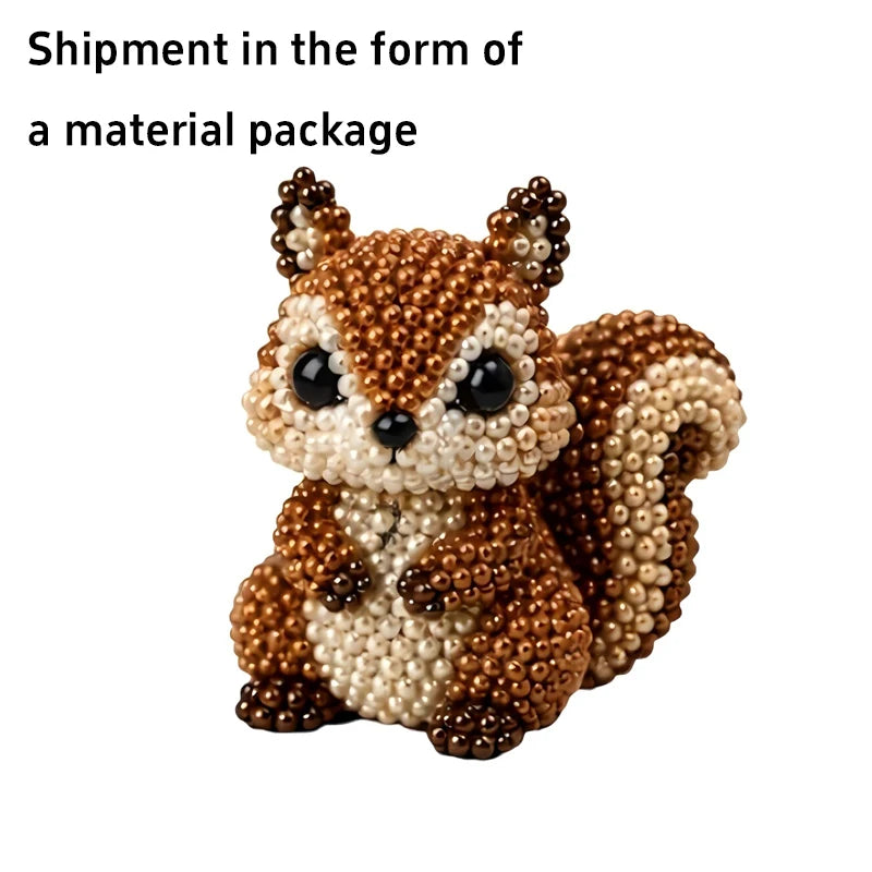 3D Beaded Bird DIY Craft Kit – Handmade Animal Beading Set