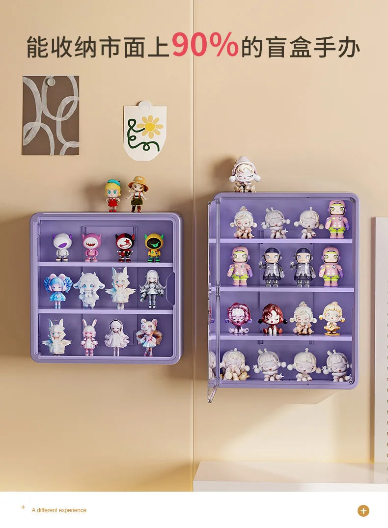 Wall-Mounted Display Box – Magnetic Toy Organizer for Action Figures