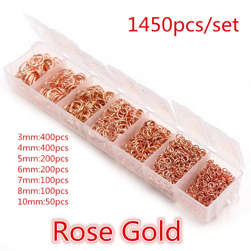 Assorted Jump Ring Set – 8 Colors, 3–10mm