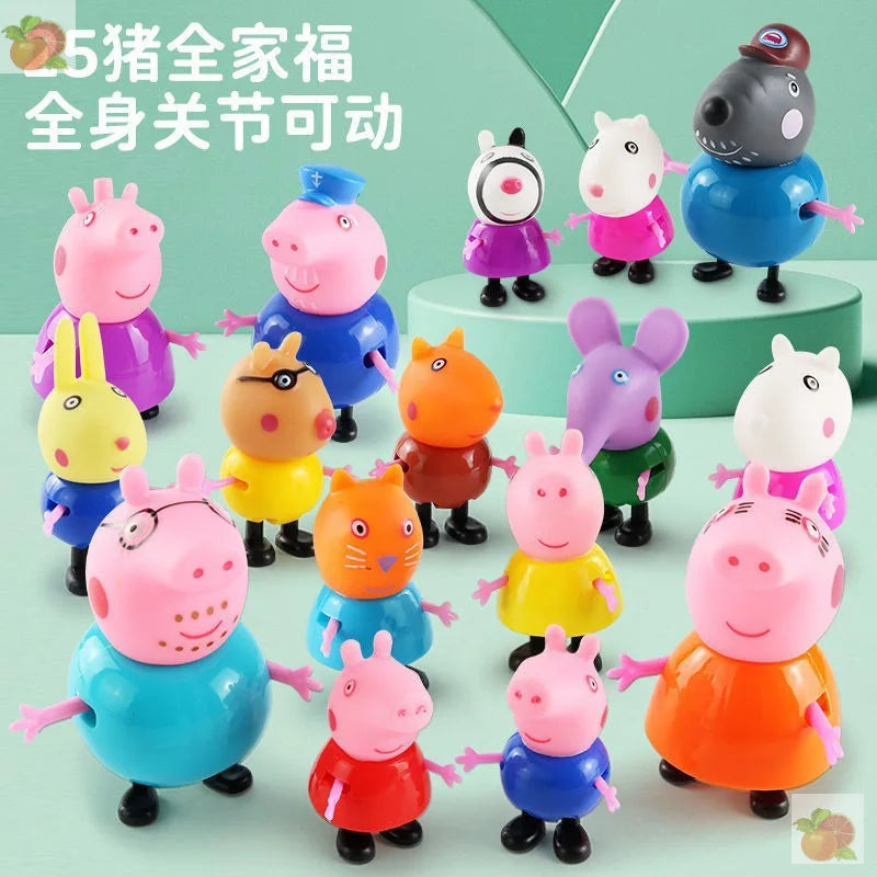Peppa Pig Family Doll Set – 4-Piece Toy Figure Collection