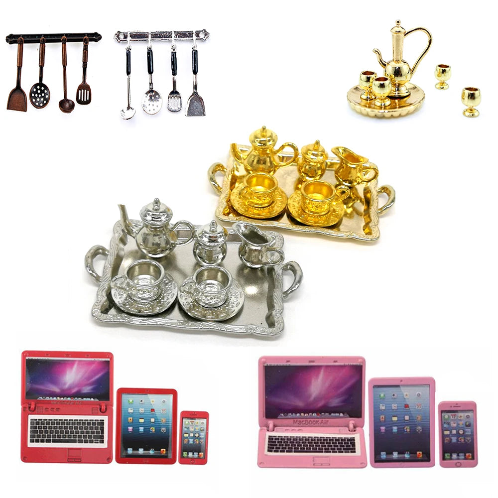 15pcs Mini Porcelain Tea Set – Dollhouse Tableware