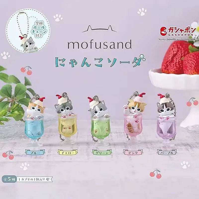 Mofusand Cat Pudding & Cold Drink Blind Box Mini Figure