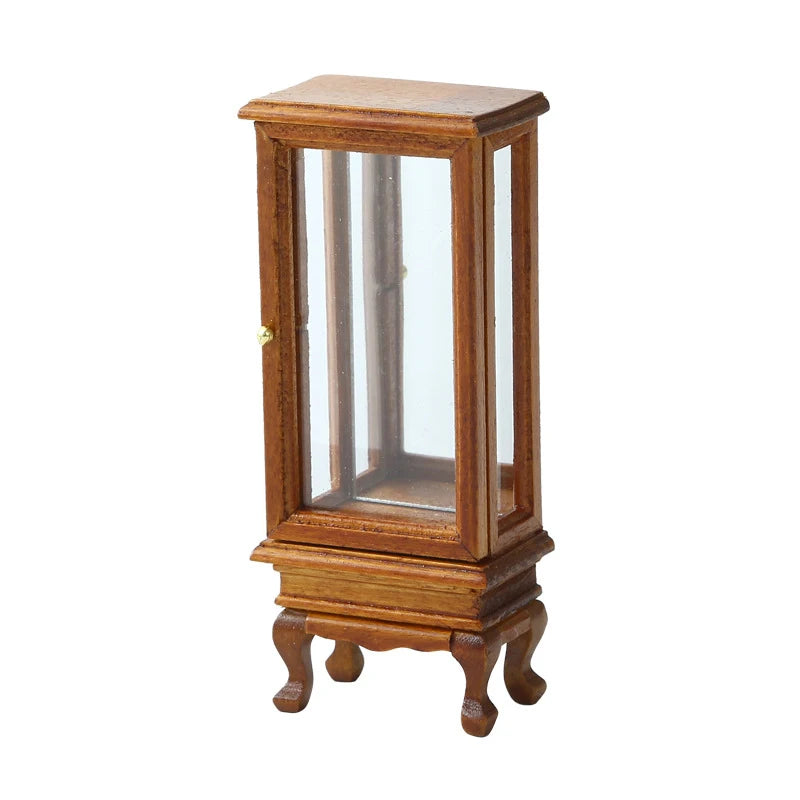 1:12 Mini White Cupboard – Dollhouse Display & Storage Cabinet