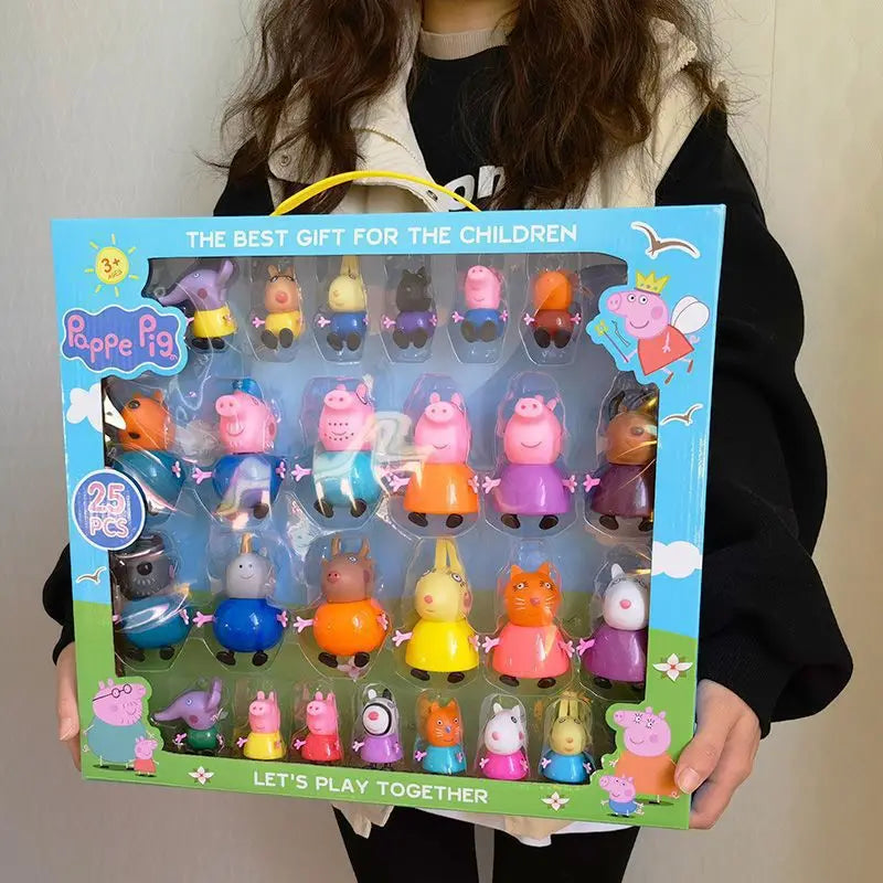 Peppa Pig Family Doll Set – 4-Piece Toy Figure Collection