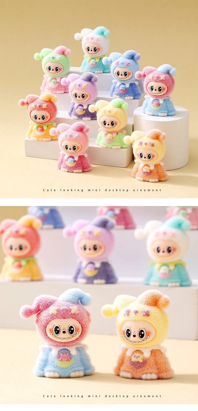 Cute Bunny Mini Figures – Anime Ornaments & Blind Box Dolls