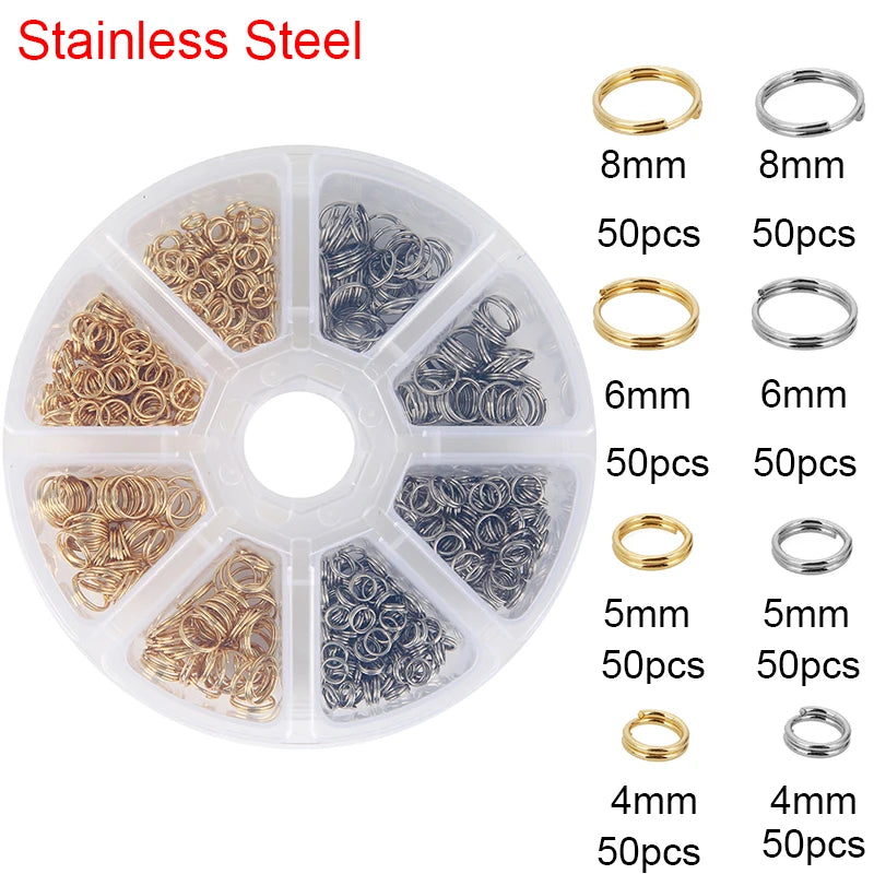 Jewelry Making Kit – Stainless Steel Findings Set in Box