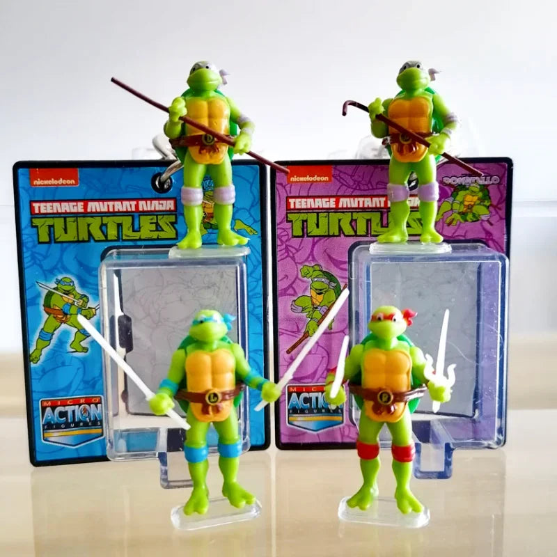 Mini TMNT Figures – Classic Leonardo, Donatello, Raphael Set